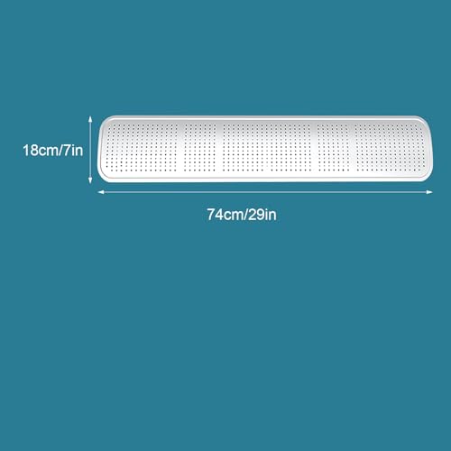 Déflecteurs d'air de plafond réglables pour climatisation centrale 74x18 cm - 3