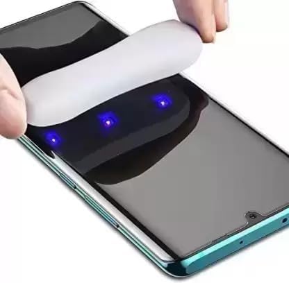 Image of SmartphoneTempered Glass Screen Guard For Oneplus 12R 5G - Edge To Edge Tempered Glass Screen Protector - 9H Hardness Uv Tempered Glass Pack Of 1