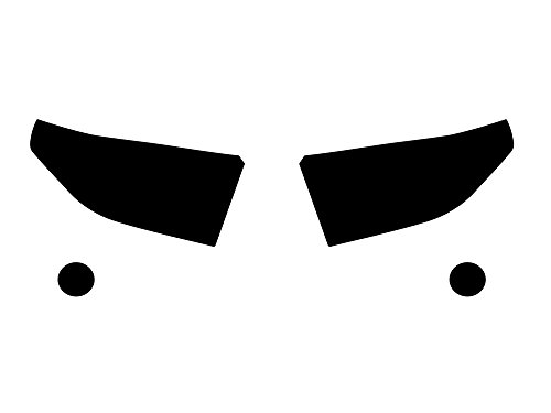 Rvinyl Headlight Tint Covers Compatible with Toyota Tundra 2014-2021 - Blackout Smoke