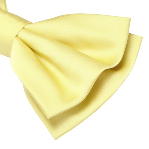Branduce Solid Color Pre-tied Bow Tie Quality Adjustable Bowtie for Men Party Wedding3