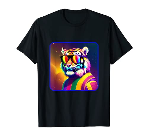 Tigre Gay Pride Month Rainbow LGBTQ Wildlife Safari Animales Camiseta