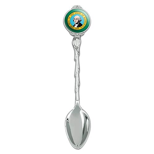 State of Washington Flag Novelty Collectible Demitasse Tea Coffee Spoon