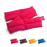 [あずホ] ホットパック 温熱パッド 電子レンジ 小豆 肩 腰 膝 首 蒸気 温熱 繰り返し使える (カシス, レギュラーサイズ)