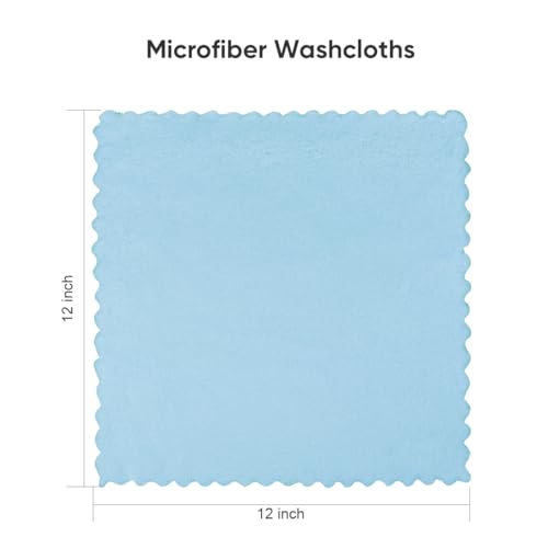 Orighty Ultra Soft Washcloths 48 Pack, Premium Microfiber Towel Sets 12 x 12 inches, Absorbent and Quick Drying Coral Velvet Washcloth, Versatile Wash Cloth for Bathroom, Hotel, and Gym (Multi-Colors)