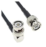 Câble coaxial RF RG58 BNC mâle/femelle vers jack coudé, rallonge de câble coaxial