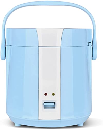 KANBUN Pequeña Olla de cocción de arroz con cocenas de vaporizador de arroz 1.2L Hace Que el arroz y el Vapor alimentaran y Las Verduras para 1-2 Personas, Azul