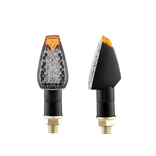 Clignotants LED universels pour moto 12V ambre et feux arrière de remplacement noirs