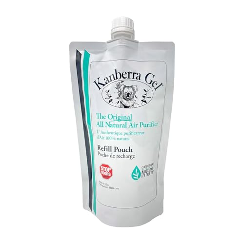 Image of Kanberra Gel Refill Pouch 24oz - All-Natural Tea Tree Oil Odor Eliminator & Air Freshener for Home, Car, RV, Boat, Gym Bag | Eco-Friendly, Long-Lasting Formula, Safe for Pets and Family