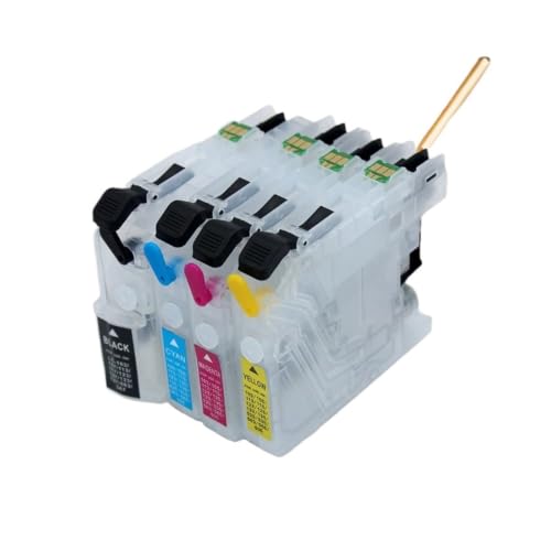 Cartouche LC103 compatible Brother avec puce Arc rechargeable vide pour pack CMJN