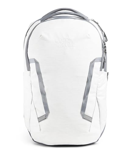 THE NORTH FACE Women's Vault Everyday Laptop Backpack | Commuter Travel Bag with Water-Repellent Finish, Spacious Main Compartment, TNF White Metallic Mélange/Mid Grey-NPF, One Size