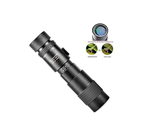 4K 10-300x40mm Super HD High-Power Telephoto Zoom Monocular Telescope IP65 Waterproof Fogproof Monocular with Night Vision for Beach Travel Telescopes 2020 The New
