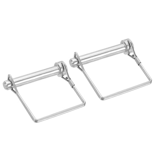 Goupille d'attelage carrée 10x60mm en acier inoxydable 304 PATIKIL pour remorques, lot de 2