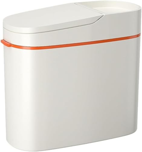 ゴミ箱 ふた付き スリムなスタイルでスペースを節約 13/15L 浴室用ゴミ箱 おしゃれ 車用ゴミ箱 分別 ごみ箱 は無臭で密閉 キッチン リビングルーム トイレ バスルーム 寝室 オフィス用 トイレットペーパーやゴミ袋を入れる溝付き (13L フリップカ