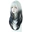 25in Black White Ombre
