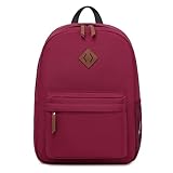 TMT0TF Backpack for Women Men,Lightweight Durable Water-Resistant Pack 15.6 Inch Laptop Sleeve,Work Travel,College Bookbag Casual Rucksack Daypack Outdoor,Gift Choice,Wine Red