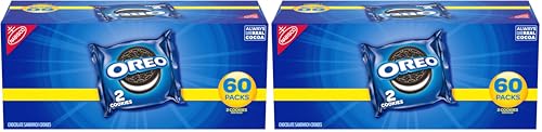Image of OREO Chocolate Sandwich Cookies, 60 Snack Packs (2 Cookies Per Pack) (Pack of 2)