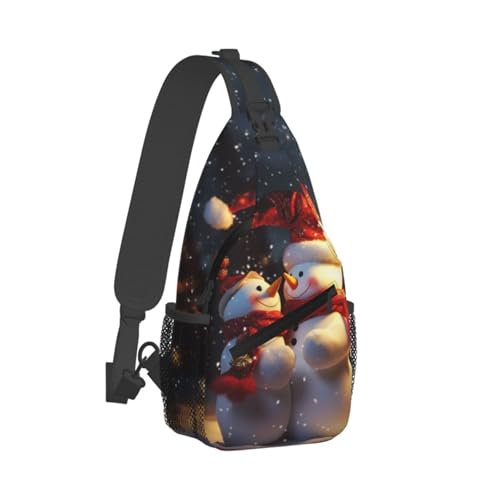 Bolso cruzado snowmans Navidad para hombre y mujer miniatura 2
