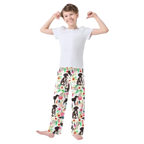 Pajama Pants Soft Elastic Waist PJ Bottoms Long Sleepwear Lounge Pants with 2 Pockets,S2