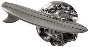 Surfboard Toilet Flush Handle Front Mount in Satin Pewter
