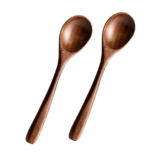 NAMOARLY 2pcs Spoons Smooth Surface Soup Rice Scoops for Desserts and Porridge and Easy to Use Japanese Style Design
