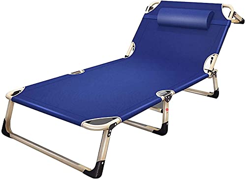 Sillón reclinable para exteriores de gravedad cero Tumbona plegable resistente a la intemperie, Cama plegable portátil Cama individual simple Cama de acompañante de hospital, Sillón reclinable de