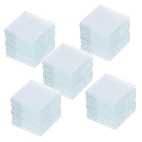 Cabilock Microscope Slides Set 500pcs Square Cover Glasses for Lab Applications
