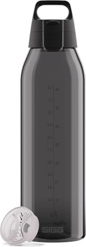 SIGG - Tritan Trinkflasche - Total Color ONE Anthracite - Für Kohlensäurehaltige Getränke Geeignet - Spülmaschinenfest - Auslaufsicher - Leicht - BPA-frei - Grau - 1.5L