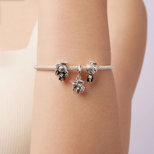 Image of Boy Charm 925 Sterling Silver Girl Charm Birthday Charm Love Charm Gift Charm for Pandora Charm Bracelet