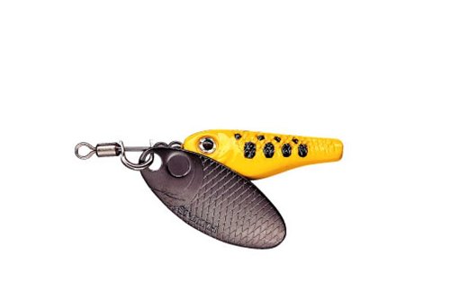 Smith LTD Near Kiss Spinner #24 2.0 inches (50 mm), 0.1 oz (4 g), Yellow Black