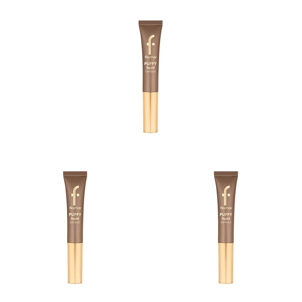 Puffy Liquid Hafif Yapılı & Sünger Aplikatörlü Yoğunluğu Ayarlanabilir Likit Kontür (3 paketi)