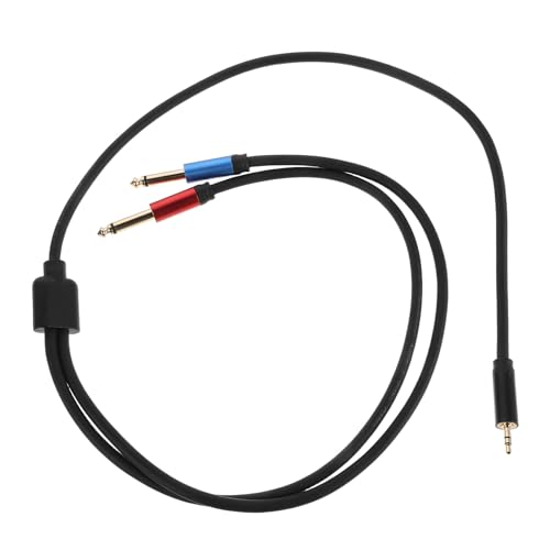 Cable jack 3.5 mm a doble 6.35 mm FUNNETOYU de 1 metro para conectar auriculares a mesas de mezclas