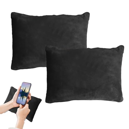 Besreey ,2 Cuscini - 28 X 18 Cm Guanciale Per Letto - 28 x 18 cm per Bambini Animali Domestici Supporto Collo Vita Ginocchio Letto Sedia Divano Campeggio Scrivania Viaggio Aereo