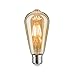 Paulmann 28523 lampa LED Vintage kolba, ST64, 6 W, retro, żarówka, możliwość ściemniania, żarnik, E27, Filament, złoty, 1700 K, złote światło, 500 lm