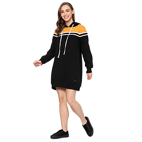Image of Campus Sutra Cotton Women Hooded Sweatshirt
