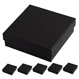 PartyKindom 6 piezas Caja para Joyería Pequeña Unidades Reutilizables para Almacenamiento y de Pendientes Estuche Portátil para Anillos y Collares Embalaje Elegante para Navidad y Ocasiones