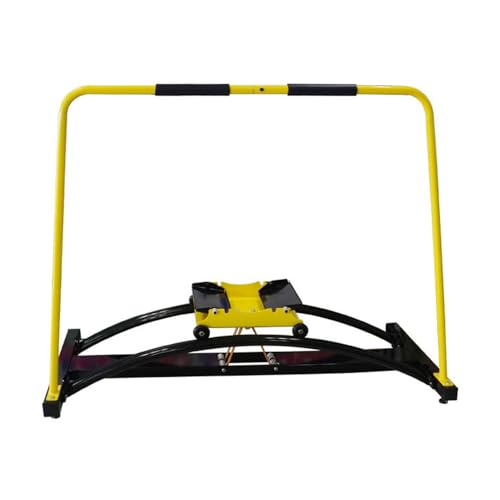 Image of Ski Simulator Machine,Ski Machine, Glutes Workout Equipment,Body Balance Workout Machine,Home Exercise Body Balance Indoor Aerobic Fitness (Yellow)
