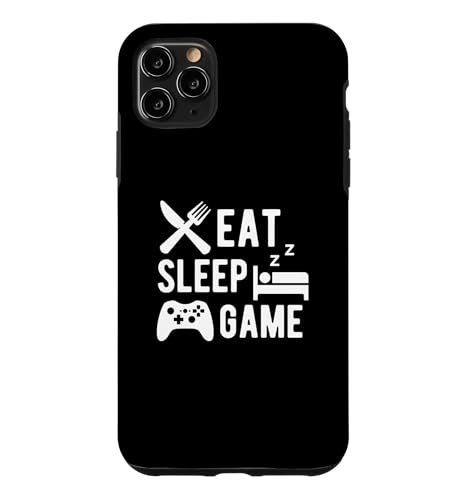 Eat Sleep Game �ʔ��� �r�f�I�Q�[�}�[ �Q�[�� �X�}�z�P�[�X iPhone 11 Pro Max �p
