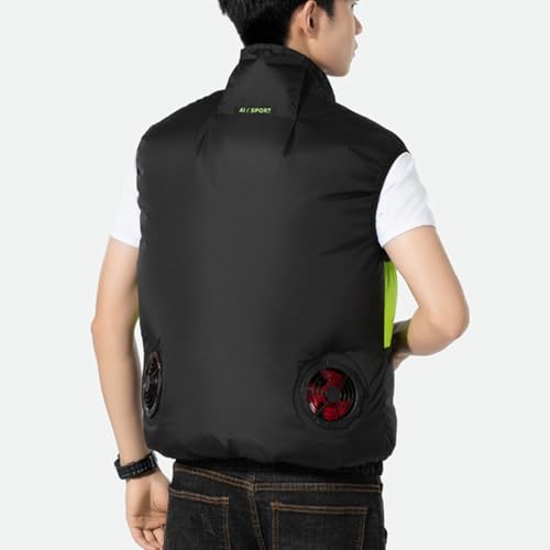 Chaqueta con ventilador para evitar el sudor y el calor extremo en el trabajo exterior 7