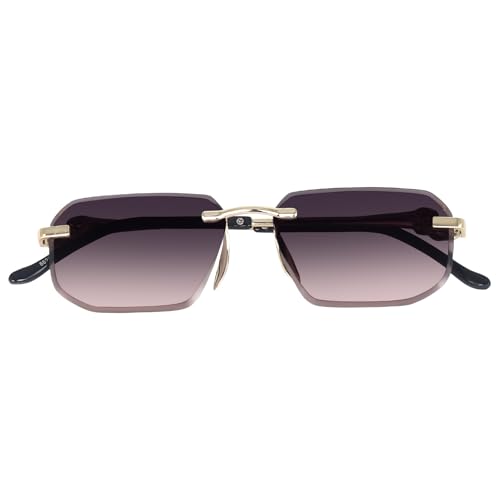 Image of Dervin Rimless Rectanglular Sunglasses For Men and Women | Unisex Frameless Sun Glasses Shades