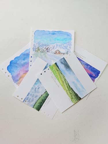 Papel acuarela 100% algodón MAIMOUFIN con textura prensada 3