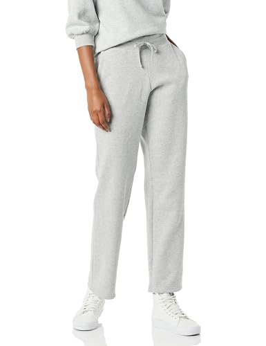 Amazon Essentials Damen Jogginghose Mit Geradem Bein Und Kordelzug Für Damen Fleece (In Übergröße Erhältlich) Grau Meliert XL