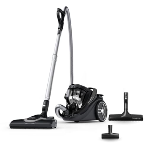 Rowenta Silence Force Cyclonic Effitech - Aspiradora sin bolsa silenciosa, 59 dB(A), tecnología Effitech, bajo consumo energético, filtro HEPA, amplio radio de limpieza, fabricada en Francia, RO7935