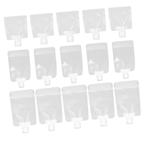 CLISPEED 24 piezas Bolsas de Viaje Recargables para Loción Unidades Pet Resistentes y Plegables para Cosméticos Portátiles Impermeables y Reutilizables para Aseo y Maquillaje