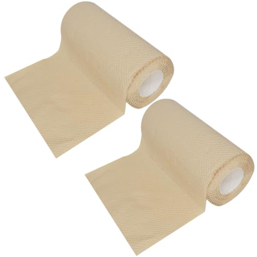 TOPPERFUN Papel Absorbente de Aceite de Cocina Biodegradable Toallas de Papel Gruesas y Perforadas Tamaño 85 Hojas por Rollo Paquete de 2 Rollos para Hogar Hotel y Uso en Cocina