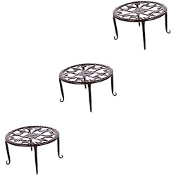 Maceteros Decorativos De Metal Didiseaon 3 Piezas Soporte Para Macetas Perchas Para Decorar Decoración Floral Maceteros De Metal Soporte Para Macetas Soporte Para Plantas Al Aire Soporte Para Flores De Interior