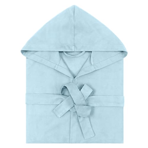 JEMIDI Mikrofaser Bademantel für Damen und Herren - Leichter dünner Bademantel Unisex - Saunamantel Reisebademantel dünn und leicht - Bathrobe