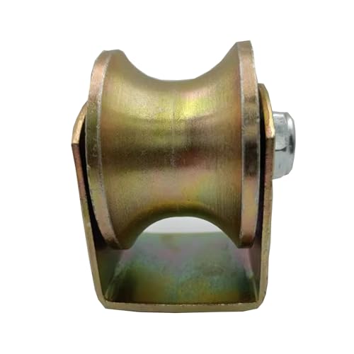 ZMTGLTG 2,5-Zoll-Führungsräder Aus Stahlrohr Mit U-Nut – Doppelt Gelagerte Riemenscheiben Mit Breiten Nuten for Laufrollen Aus Rundrohr