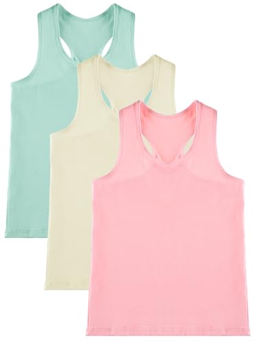 Image of Boao Girls Dance Tank Top Racerback Crop Tank Top Sleeveless Dance Outfit for Ballet Gymnastics Athletic Wear