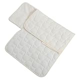 Facile à nettoyer et à réutiliser : le matelas à est simple à nettoyer après utilisation, ce qui en fait un matelas à pratique et réutilisable pour les nouveau-nés et les nourrissons, matelas à imperméable pour bébé, doublure de matelas à