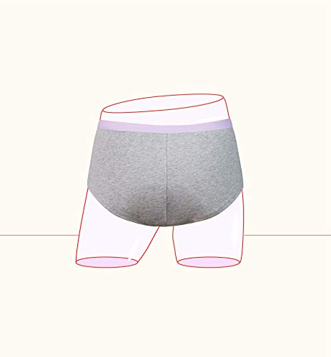 Thinx BTWN Teen Period Underwear - Shorty Panties (Grey, 11/12 - Super Absorbency)4